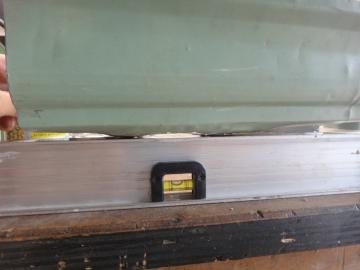 gutter downspout sag outside